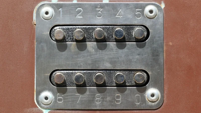 ELS Duży panel 86x86mm szklany dzwonek czarny TM713B