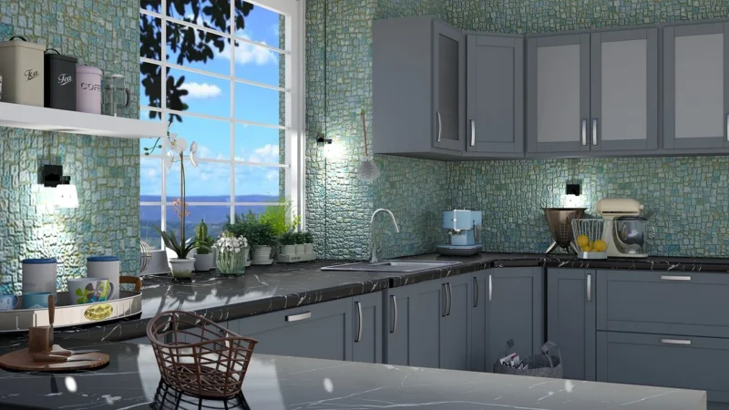 Końskie Michelle Glass Kitchen 1 Centro 20X50