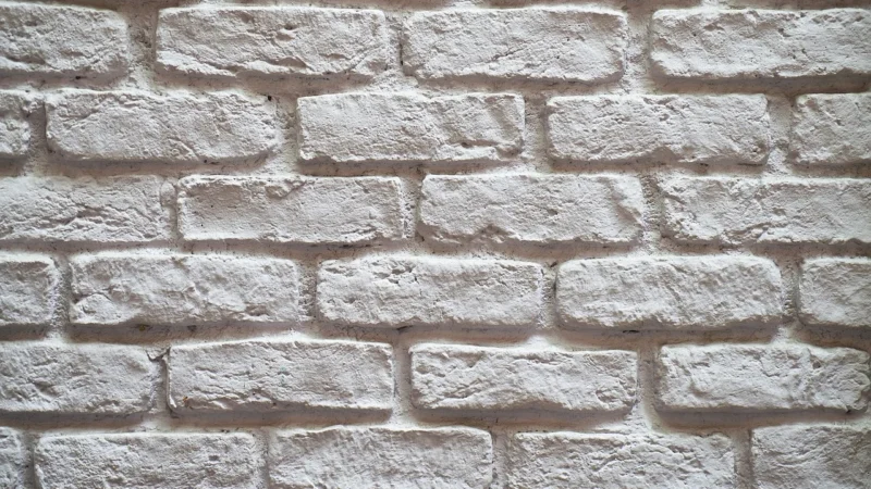 Tapety Tapeta Ścienna Biała Cegła 3D Mur Zmywalna